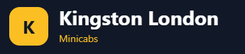 Kingston And London Minicabs Logo